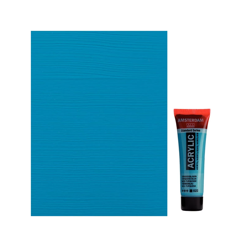 Talens Amsterdam akrilna boja, 20 ml - 522, turquoise blue