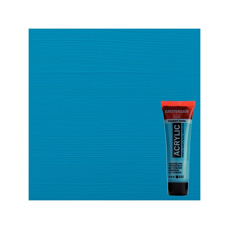 Talens Amsterdam akrilna boja, 20 ml - 522, turquoise blue