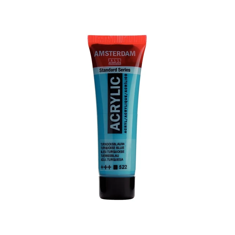 Talens Amsterdam akrilna boja, 20 ml - 522, turquoise blue