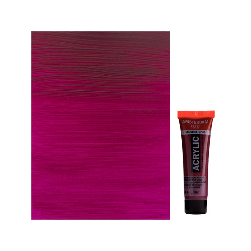 Talens Amsterdam akrilna boja, 20 ml - 567, permanent red violet