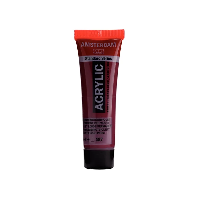 Talens Amsterdam akrilna boja, 20 ml - 567, permanent red violet