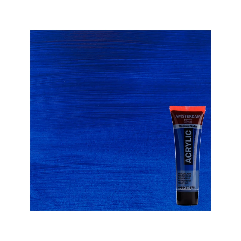 Talens Amsterdam akrilna boja, 20 ml - 570, phthalo blue