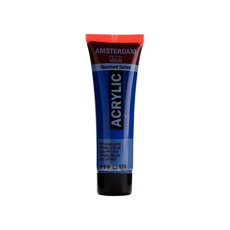 Talens Amsterdam akrilna boja, 20 ml - 570, phthalo blue