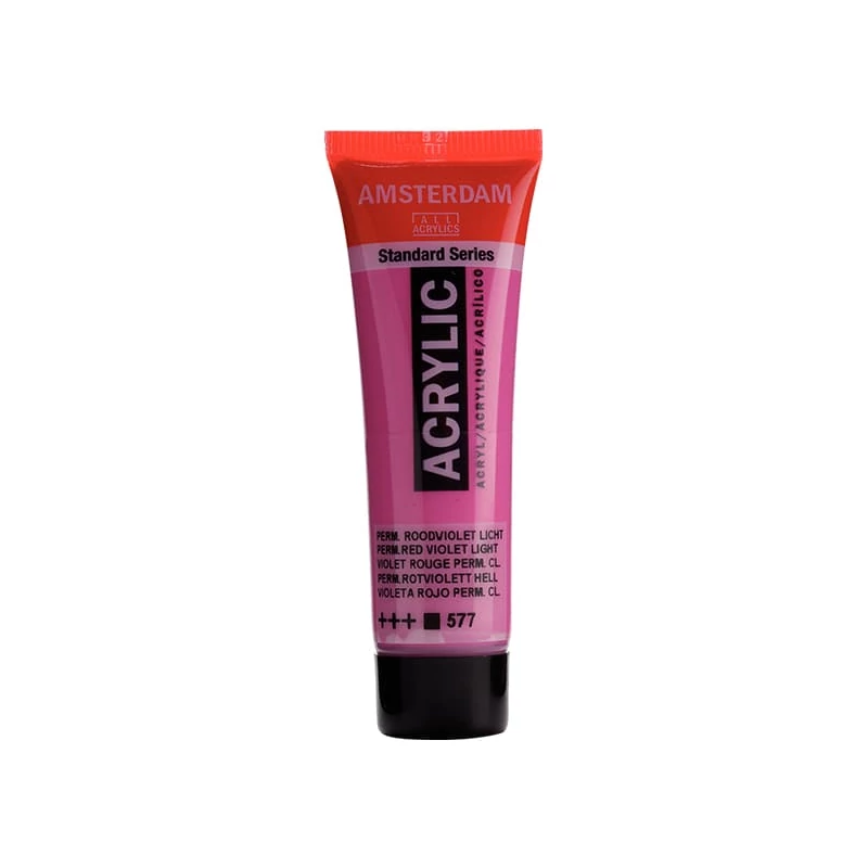Talens Amsterdam akrilna boja, 20 ml - 577, permanent red violet light