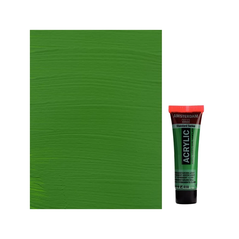 Talens Amsterdam akrilna boja, 20 ml - 618, permanent green light