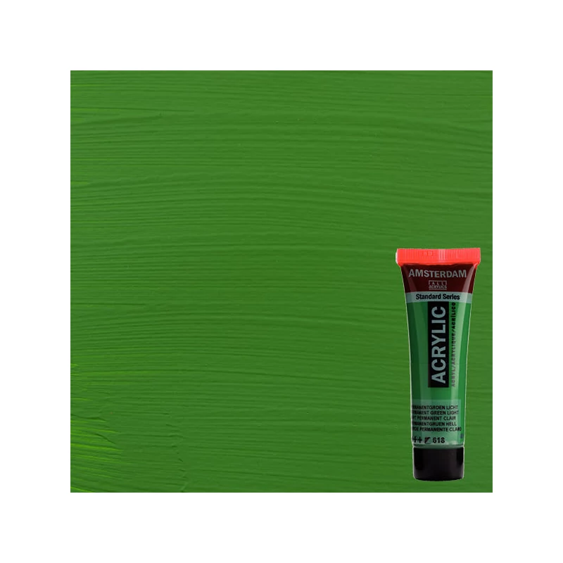 Talens Amsterdam akrilna boja, 20 ml - 618, permanent green light