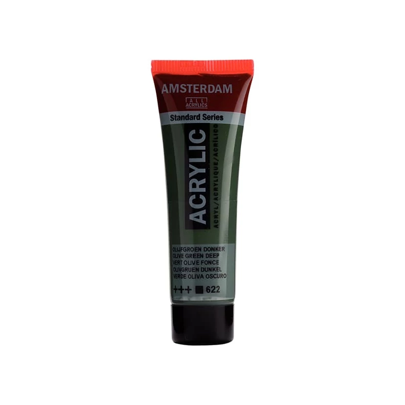 Talens Amsterdam akrilna boja, 20 ml - 622, olive green deep