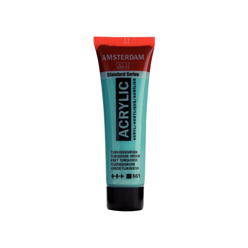 Talens Amsterdam akrilna boja, 20 ml - 661, turquoise green