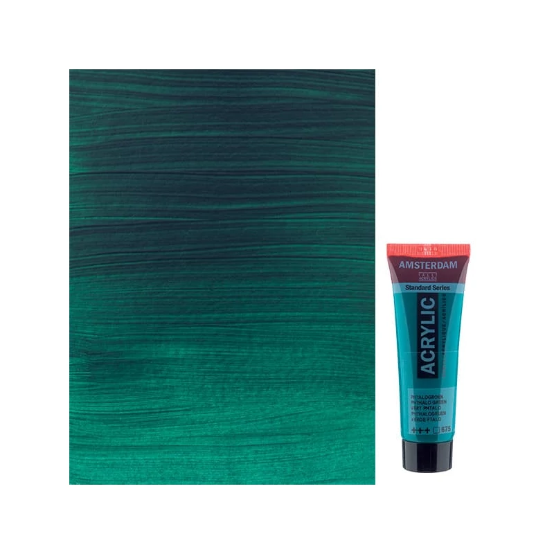 Talens Amsterdam akrilna boja, 20 ml - 675, phthalo green