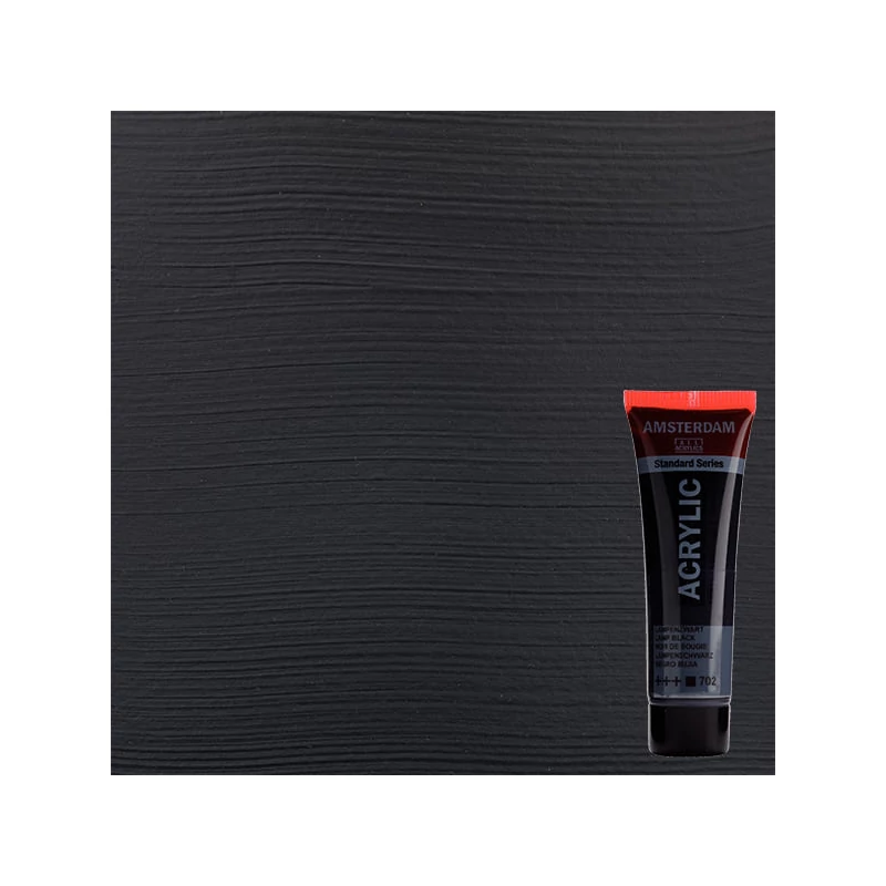 Talens Amsterdam akrilna boja, 20 ml - 702, lamp black