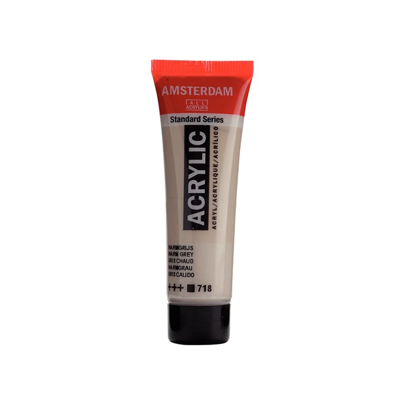 Talens Amsterdam akrilna boja, 20 ml - 718, warm grey