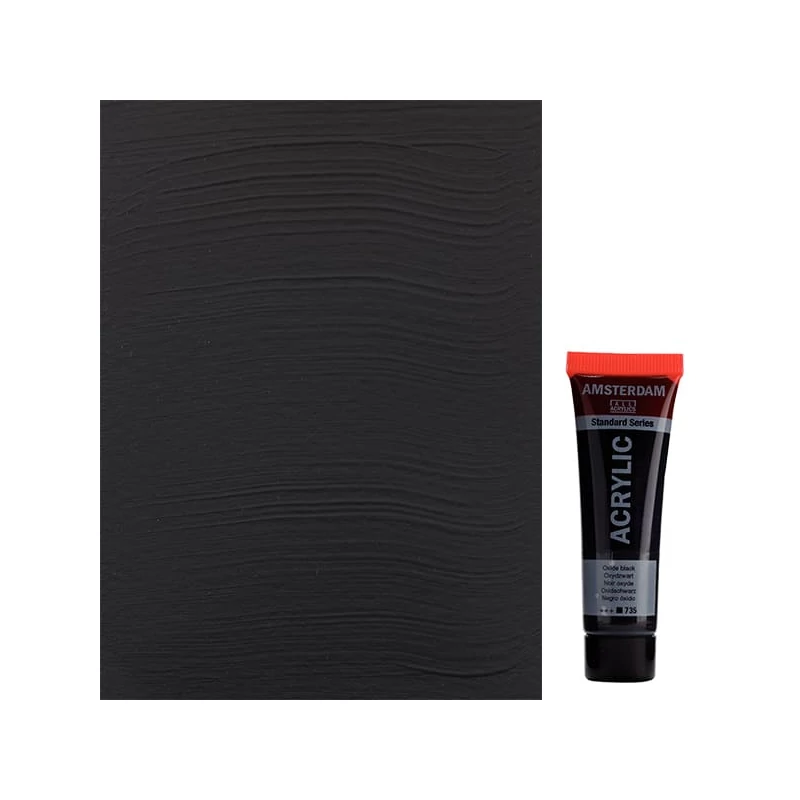 Talens Amsterdam akrilna boja, 20 ml - 735, oxide black