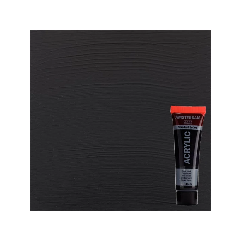 Talens Amsterdam akrilna boja, 20 ml - 735, oxide black