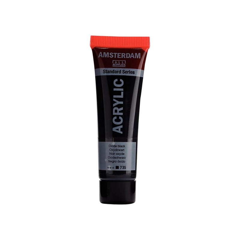Talens Amsterdam akrilna boja, 20 ml - 735, oxide black
