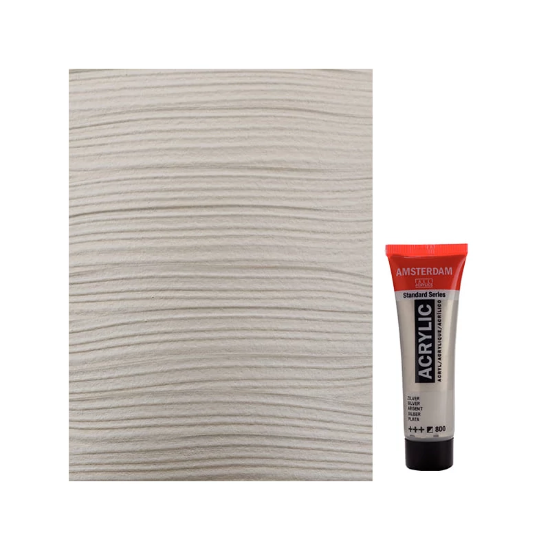 Talens Amsterdam akrilna boja, 20 ml - 800, silver