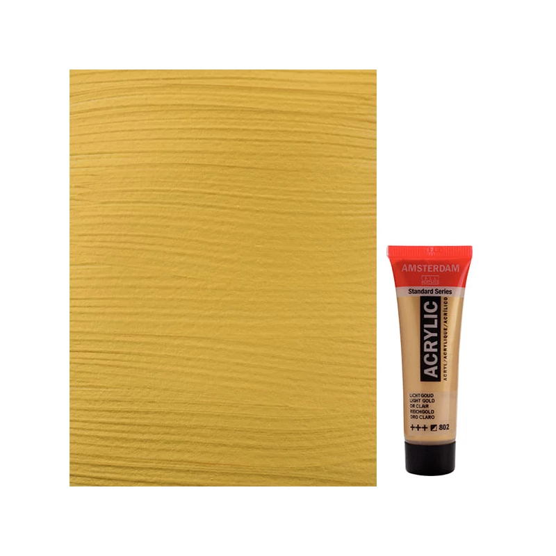 Talens Amsterdam akrilna boja, 20 ml - 802, light gold