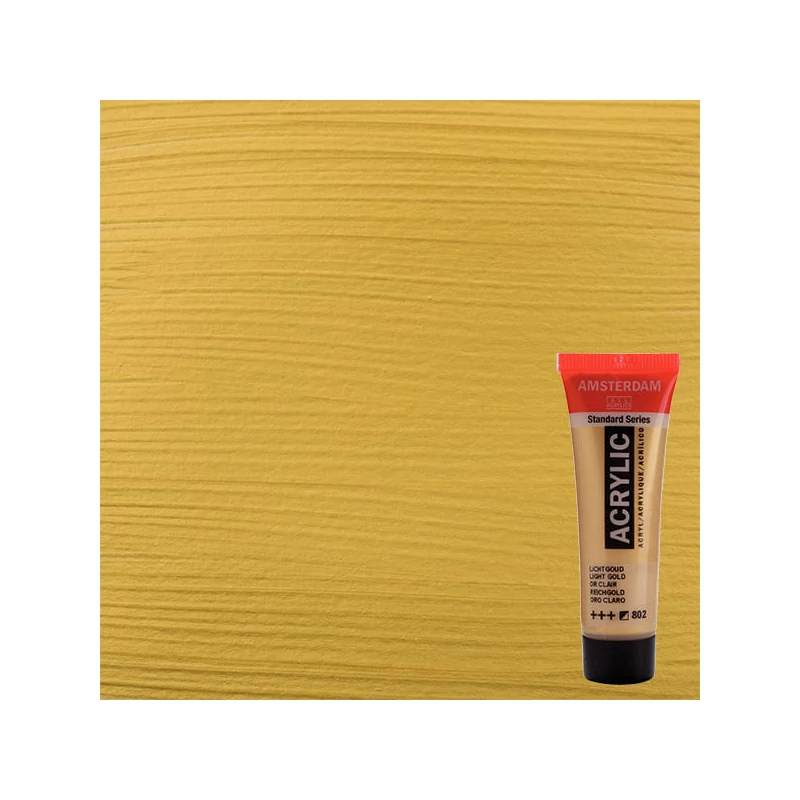 Talens Amsterdam akrilna boja, 20 ml - 802, light gold