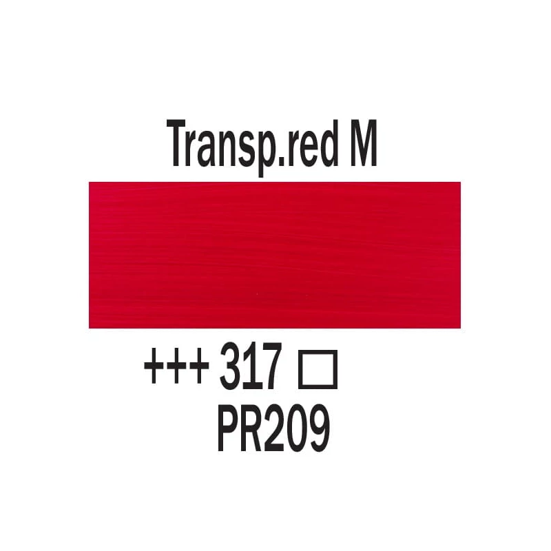 Talens Amsterdam akrilna boja, 20 ml - 317, transparent red medium