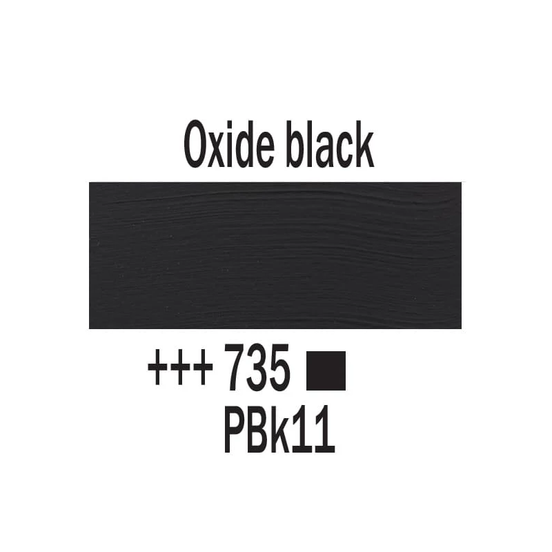 Talens Amsterdam akrilna boja, 20 ml - 735, oxide black
