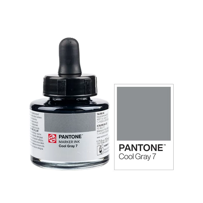 Tinta markera Talens Pantone, 30 ml - hladno siva 7