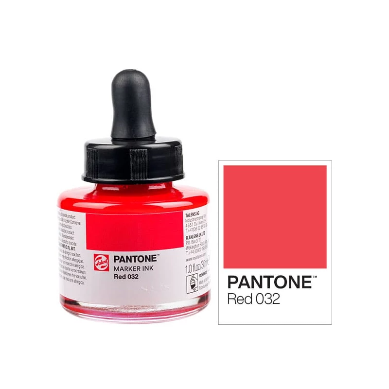 Tinta markera Talens Pantone, 30 ml - crvena 032