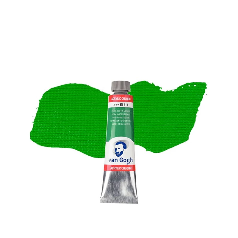 Talens Van Gogh akrilna boja, 40 ml - 614, permanent green medium