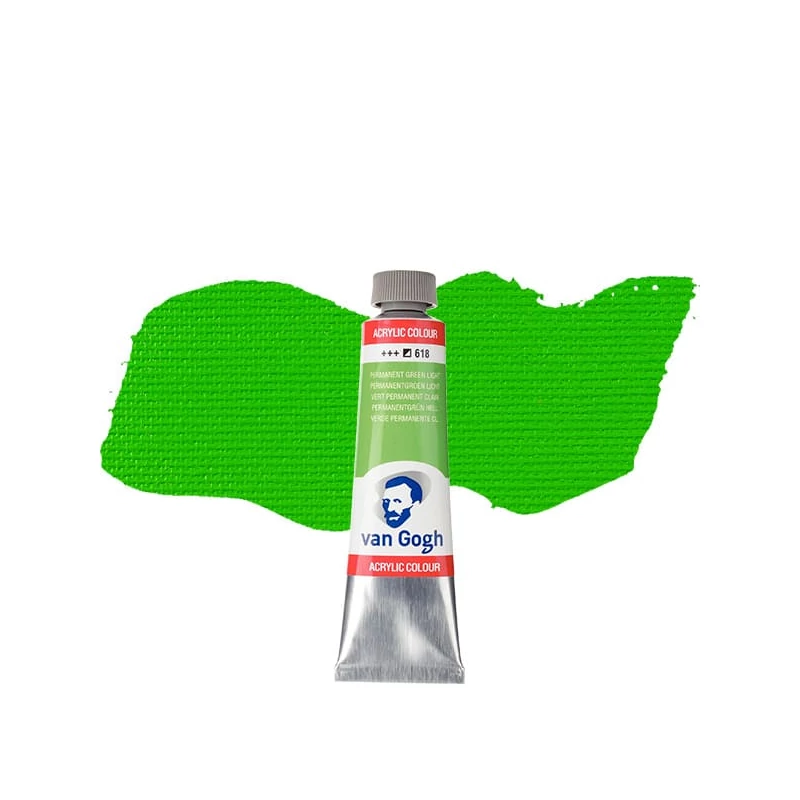 Talens Van Gogh akrilna boja, 40 ml - 618, permanent green light