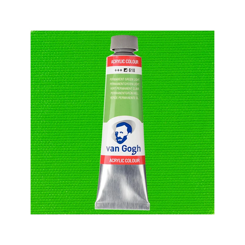 Talens Van Gogh akrilna boja, 40 ml - 618, permanent green light