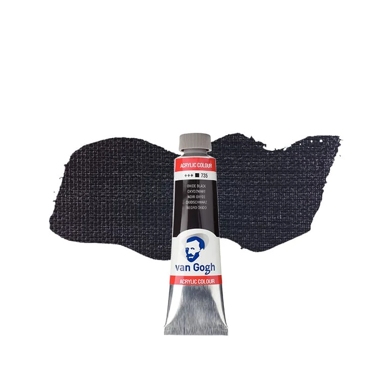 Talens Van Gogh akrilna boja, 40 ml - 735, oxide black