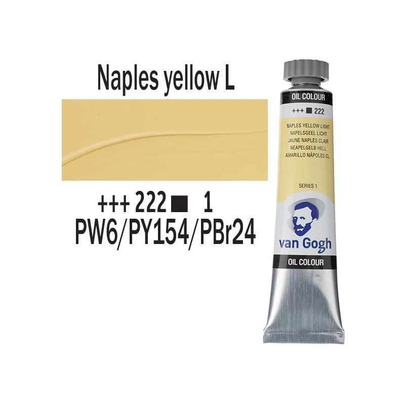 Talens Van Gogh uljana boja, 20 ml - 222, naples yellow light