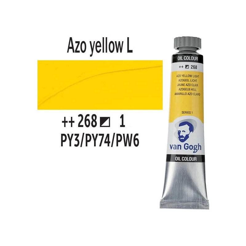 Talens Van Gogh uljana boja, 20 ml - 268, azo yellow light