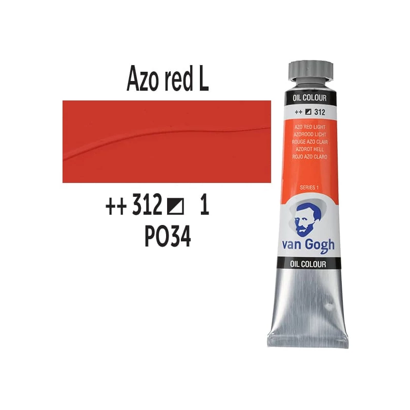 Talens Van Gogh uljana boja, 20 ml - 312, azo red light