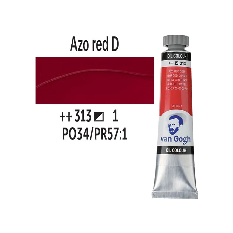 Talens Van Gogh uljana boja, 20 ml - 313, azo red deep