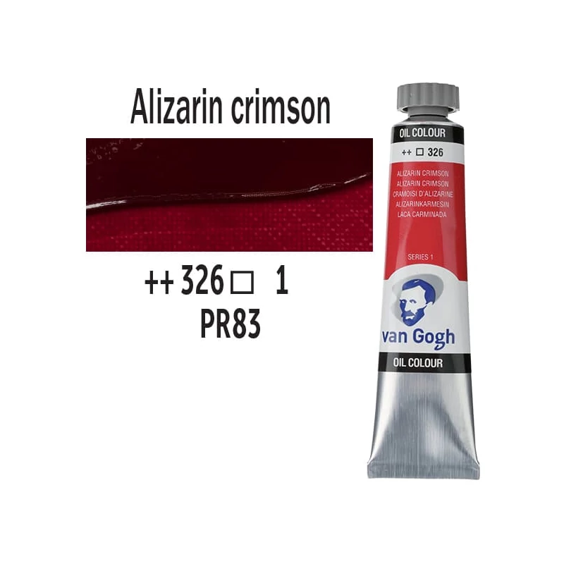 Talens Van Gogh uljana boja, 20 ml - 326, alizarin crimson