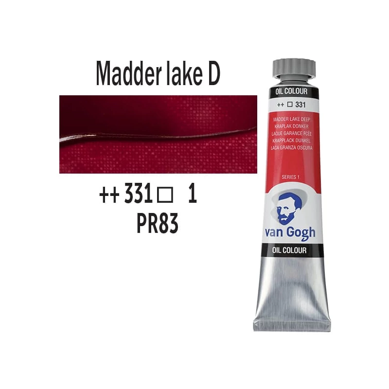 Talens Van Gogh uljana boja, 20 ml - 331, madder lake deep