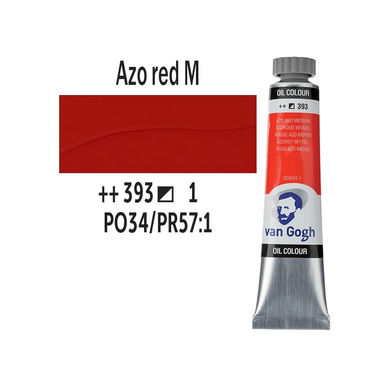 Talens Van Gogh uljana boja, 20 ml - 393, azo red medium
