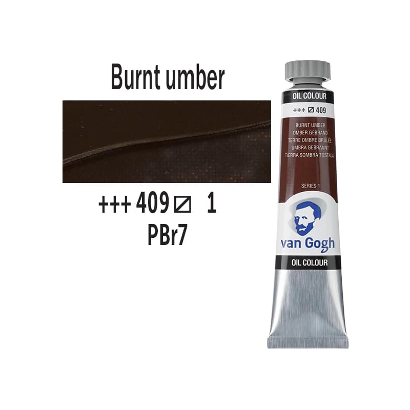 Talens Van Gogh uljana boja, 20 ml - 409, burnt umber