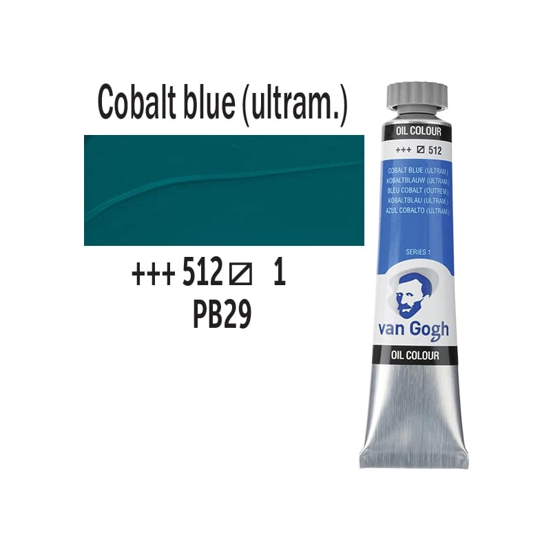 Talens Van Gogh uljana boja, 20 ml - 512, cobalt blue (ultramarine)