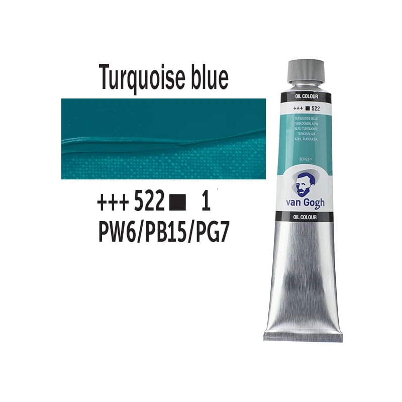 Talens Van Gogh uljana boja, 200 ml - 522, turquoise blue
