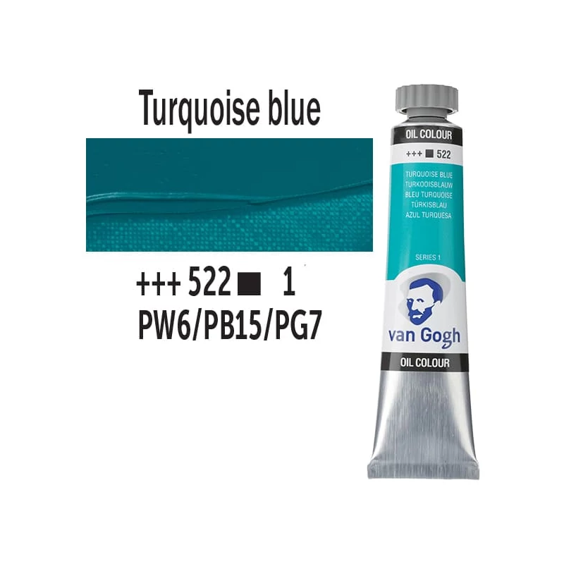 Talens Van Gogh uljana boja, 20 ml - 522, turquoise blue