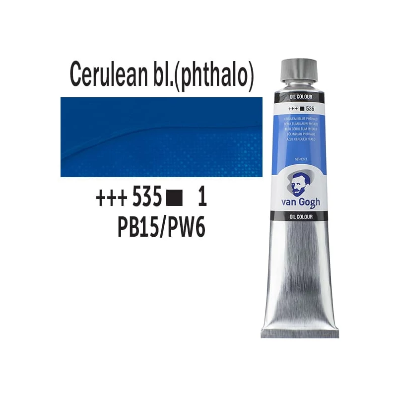 Talens Van Gogh uljana boja, 200 ml - 535, cerulean blue (phthalo)