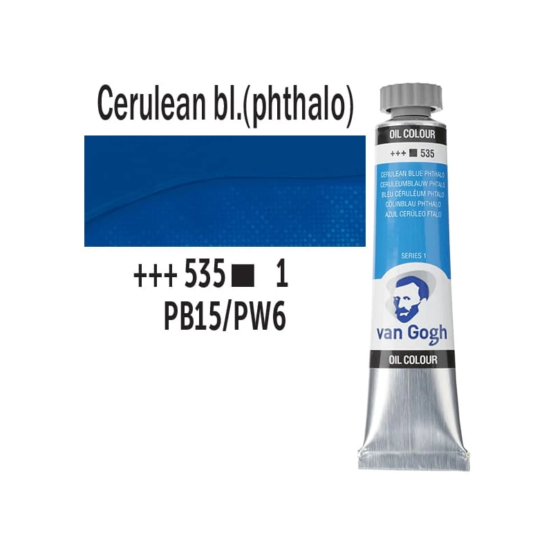 Talens Van Gogh uljana boja, 20 ml - 535, cerulean blue (phthalo)