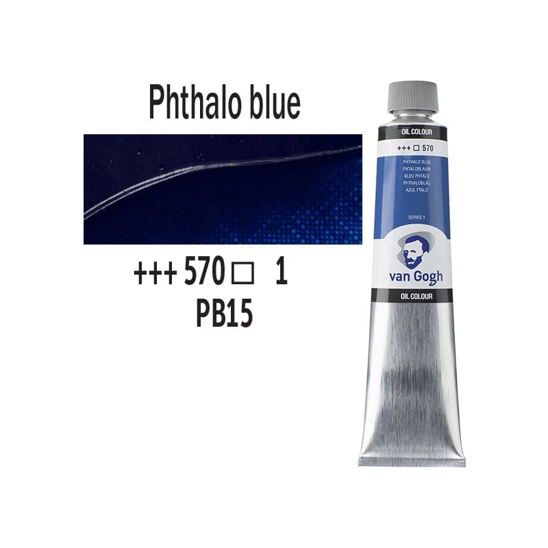 Talens Van Gogh uljana boja, 200 ml - 570, phthalo blue