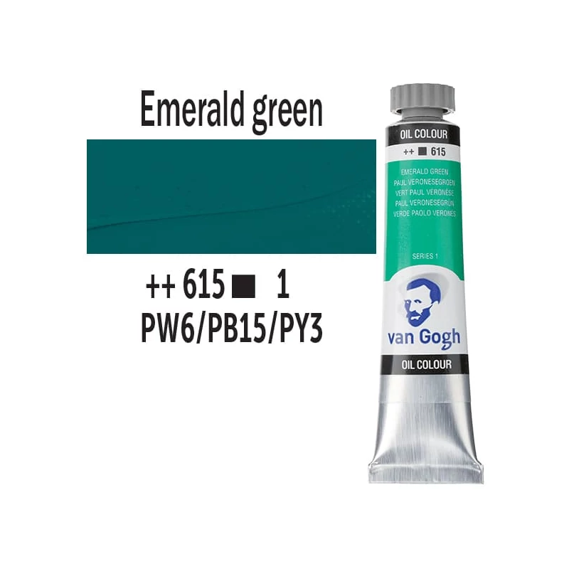 Talens Van Gogh uljana boja, 20 ml - 615, emerald green
