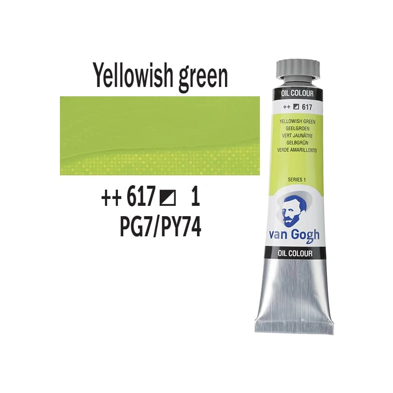Talens Van Gogh uljana boja, 20 ml - 617, yellowish green