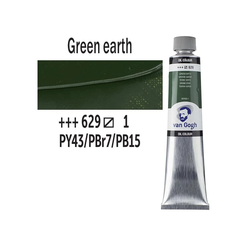 Talens Van Gogh uljana boja, 200 ml - 629, green earth