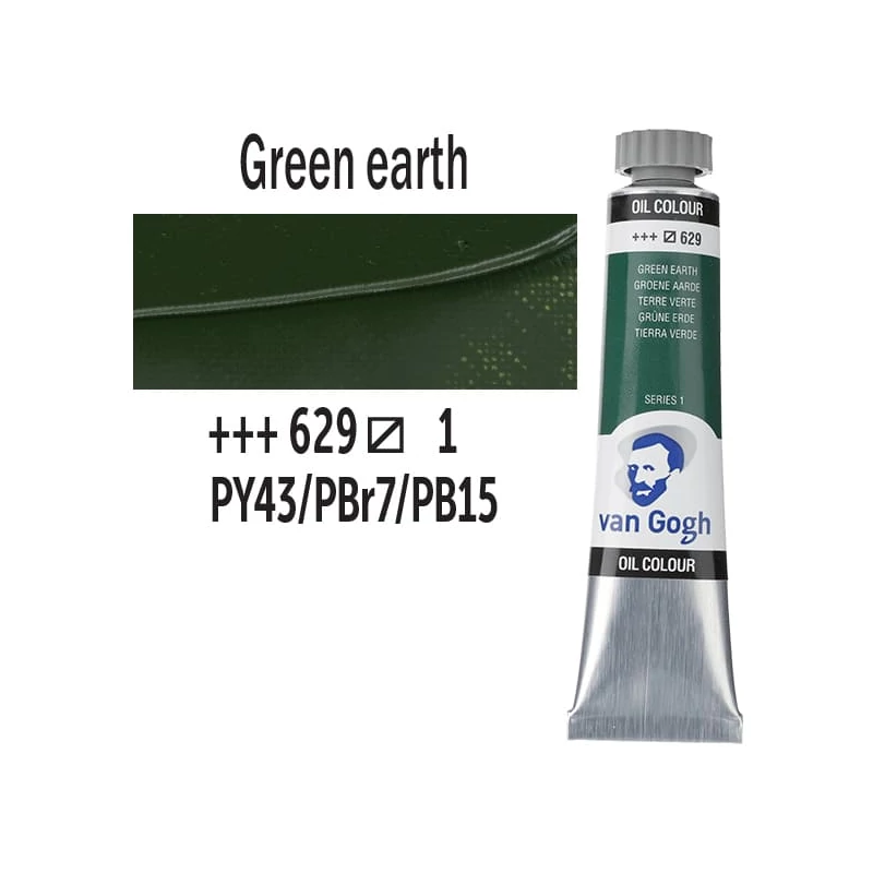 Talens Van Gogh uljana boja, 20 ml - 629, green earth