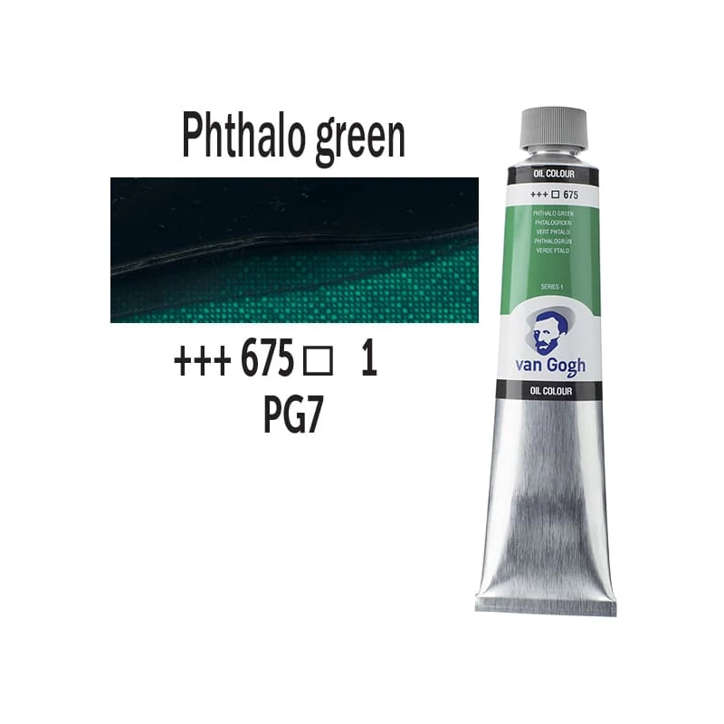 Talens Van Gogh uljana boja, 200 ml - 675, phthalo green