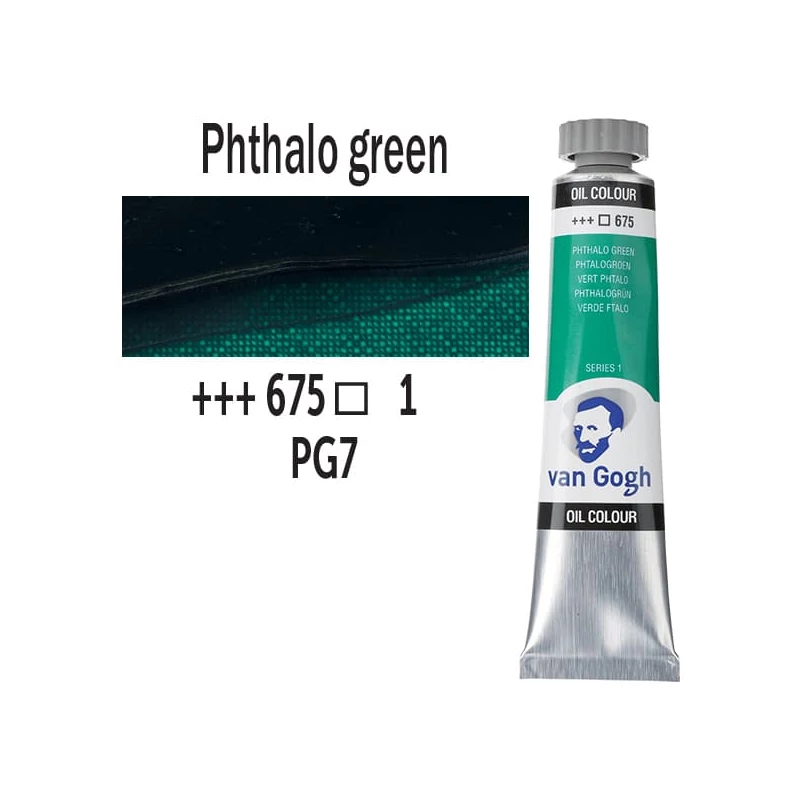 Talens Van Gogh uljana boja, 20 ml - 675, phthalo green