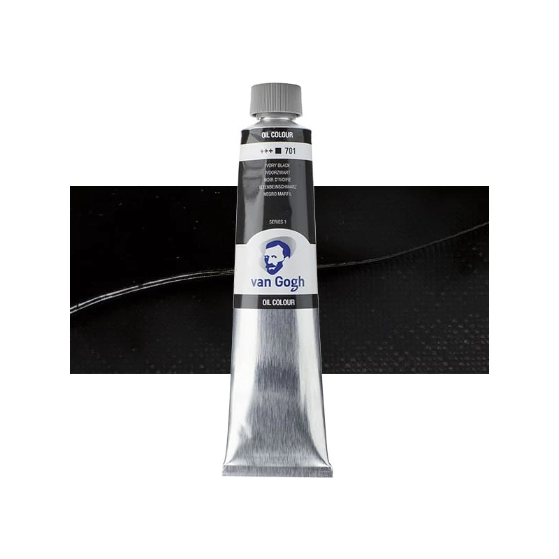 Talens Van Gogh uljana boja, 200 ml - 701, ivory black